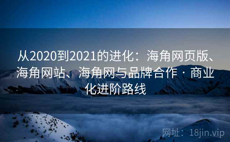 从2020到2021的进化：海角网页版、海角网站、海角网与品牌合作 · 商业化进阶路线  第2张