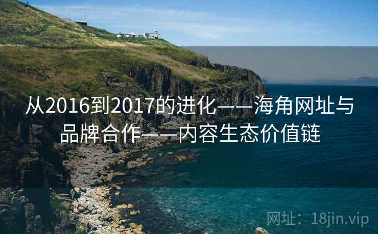 从2016到2017的进化——海角网址与品牌合作——内容生态价值链