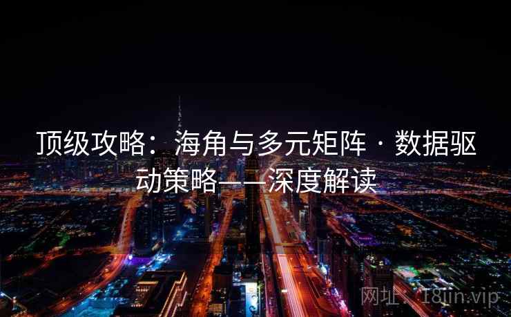 顶级攻略：海角与多元矩阵 · 数据驱动策略——深度解读