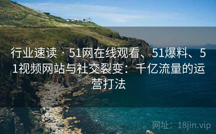 行业速读 · 51网在线观看、51爆料、51视频网站与社交裂变：千亿流量的运营打法
