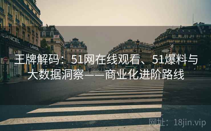 王牌解码：51网在线观看、51爆料与大数据洞察——商业化进阶路线